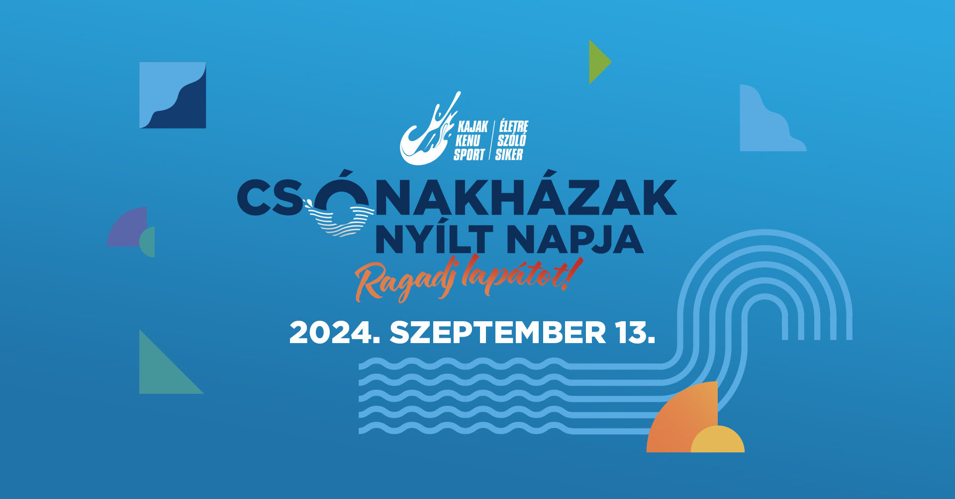 Csónakházak Nyílt Napja szeptember 13-án Győrben is!